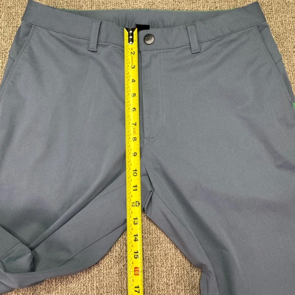WMLD1 Men's Performance Pants Blue Grey Stretch Technical Golf Trousers 34x34